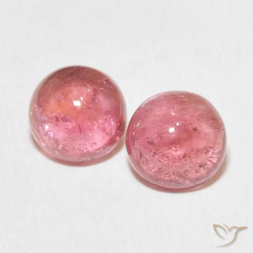 2.64ctw Natural Hot Pink Tone Tourmaline, Round, Transparent