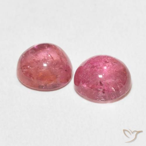 Tourmaline Gemstones in 6.5 mm (calibrated) Size for Sale, Tourmaline Stones in Hot Pink Tone Color