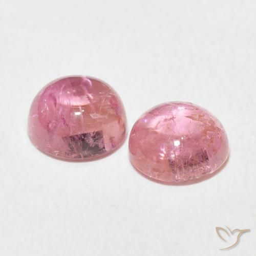Tourmaline Gemstones in 6.5 mm (calibrated) Size for Sale, Tourmaline Stones in Bubblegum Pink Tone Color