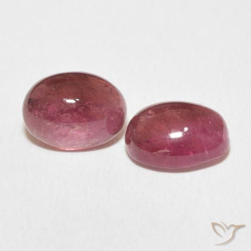 3.19 ctw Pink Tourmaline Stones, Natural Tourmaline in Oval Cabochon Shape for Sale