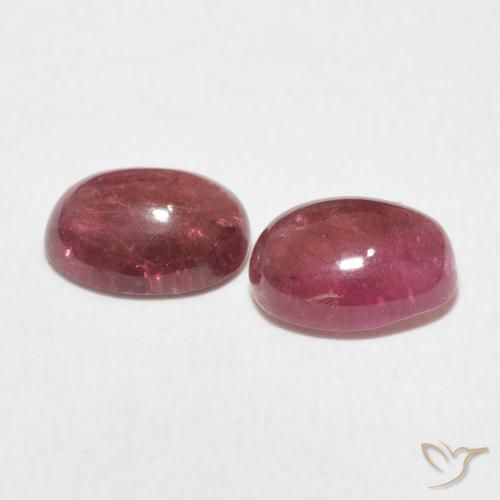 Tourmaline Gemstones in 8 x 6 mm (calibrated) Size for Sale, Tourmaline Stones in Dark PInk Color
