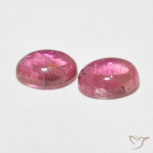Tourmaline Gemstones in 8 x 6 mm (calibrated) Size for Sale, Tourmaline Stones in Fruit Punch Red Color