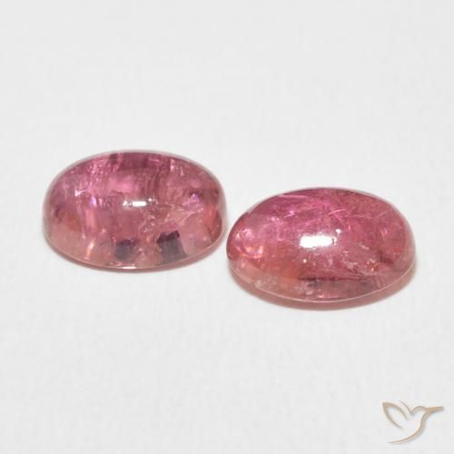 Tourmaline Gemstones in 8 x 6 mm (calibrated) Size for Sale, Tourmaline Stones in Medium Pink Color