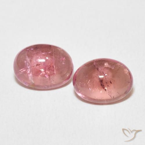 2.90ctw Natural Intense Pink Tourmaline, Oval, Transparent