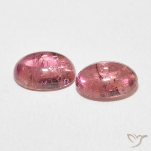 Tourmaline Gemstones in 8.2 x 6.3 mm Size for Sale, Tourmaline Stones in Intense Pink Color