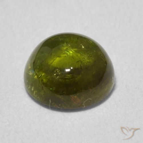 Tourmaline Gemstone in 7 mm (calibrated) Size for Sale, Tourmaline Stone in Yellowish Green Color
