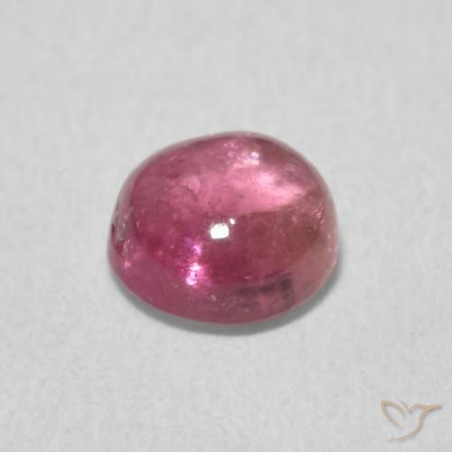 Tourmaline Gemstone in 5.5 mm (calibrated) Size for Sale, Tourmaline Stone in Deep Orange Pink Color