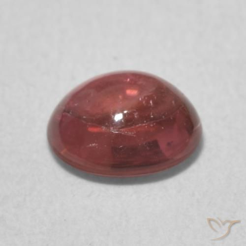 Tourmaline Gemstone in 6.4 x 5.8 mm Size for Sale, Tourmaline Stone in Dark Red Color