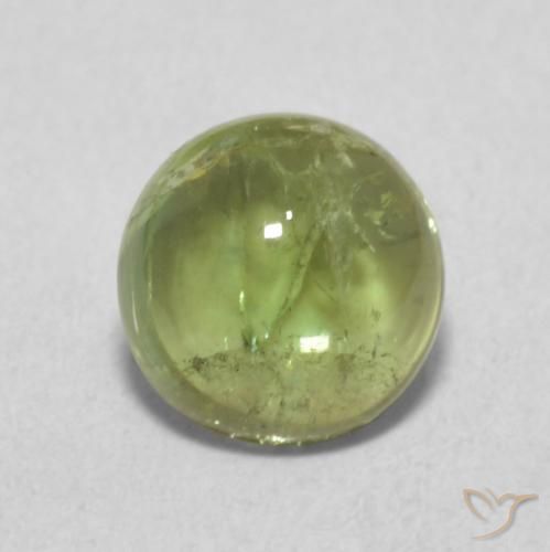 1.13ct Natural Light Lively Green Tourmaline, Round, Transparent
