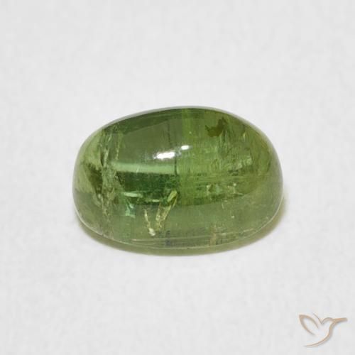 Tourmaline Gemstone in 8 x 5.6 mm Size for Sale, Tourmaline Stone in Lively Green Color