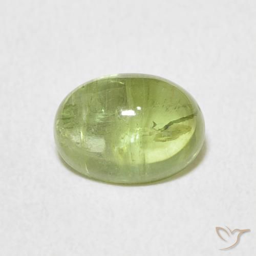 1.57ct Natural Light Lively Green Tourmaline, Oval, Transparent