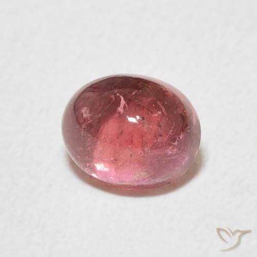 1.61 ct Pink Tourmaline Stone, Natural Tourmaline in Oval Cabochon Shape for Sale