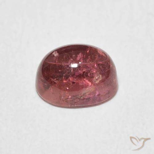 Tourmaline Gemstone in 7.3 x 6 mm Size for Sale, Tourmaline Stone in Deep Pink Color