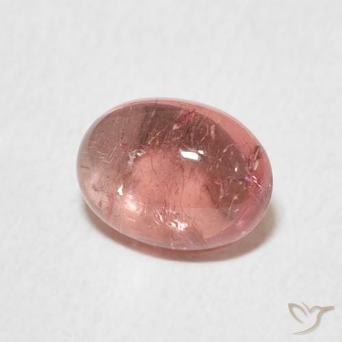 1.48 ct Pink Tourmaline Stone, Natural Tourmaline in Oval Cabochon Shape for Sale