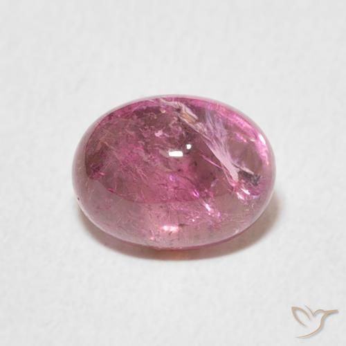 1.52ct Natural Hot Pink Tourmaline, Oval, Transparent