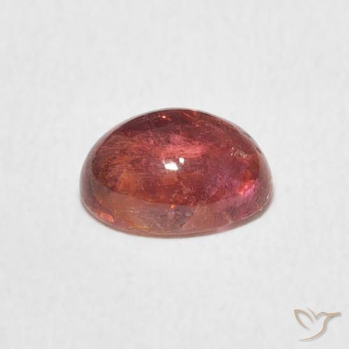 Tourmaline Gemstone in 7.5 x 5.7 mm Size for Sale, Tourmaline Stone in Intense Reddish Pink Color