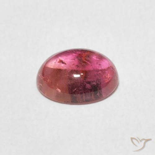 Tourmaline Gemstone in 7.2 x 6 mm Size for Sale, Tourmaline Stone in Light Merlot Red Color