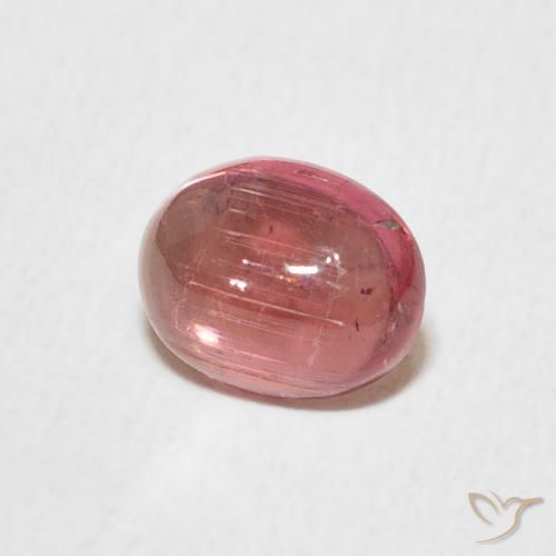 0.99 ct Pink Tourmaline Stone, Natural Tourmaline in Oval Cabochon Shape for Sale