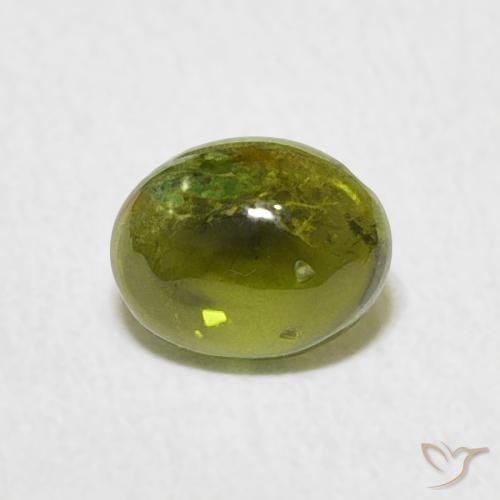 0.73ct Natural Medium Green Tourmaline, Oval, Transparent