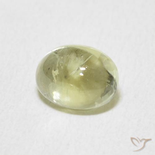1.27 ct Green Tourmaline Stone, Natural Tourmaline in Oval Cabochon Shape for Sale