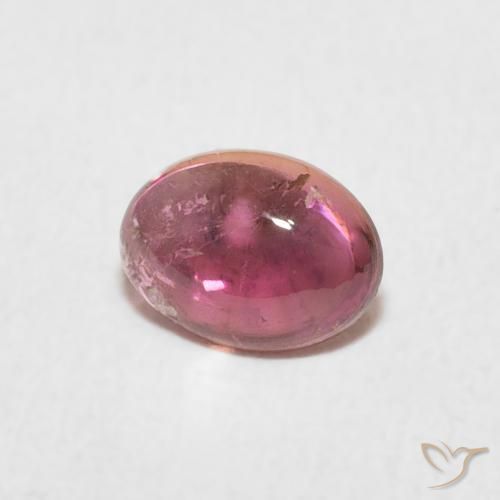 0.72 ct Purple Tourmaline Stone, Natural Tourmaline in Oval Cabochon Shape for Sale
