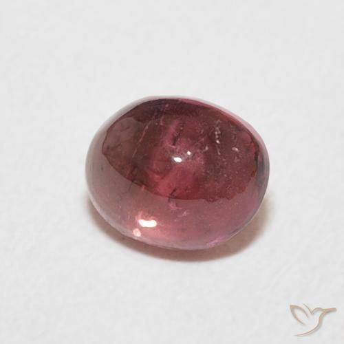 0.77 ct Pink Tourmaline Stone, Natural Tourmaline in Oval Cabochon Shape for Sale