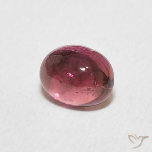 0.85 ct Pink Tourmaline Stone, Natural Tourmaline in Oval Cabochon Shape for Sale