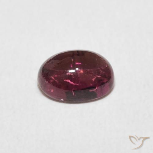 Tourmaline Gemstone in 6.3 x 5 mm Size for Sale, Tourmaline Stone in Fruit Punch Red Color