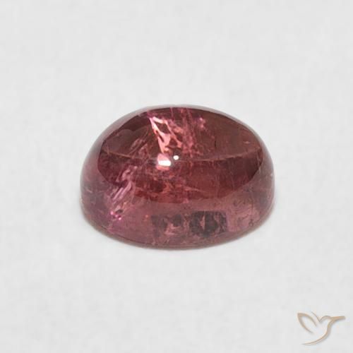 Tourmaline Gemstone in 6 x 4.7 mm Size for Sale, Tourmaline Stone in Purplish Cherry Red Color