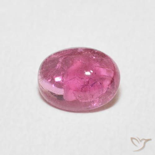 0.71ct Natural Fruit Punch Red Tourmaline, Oval, Transparent