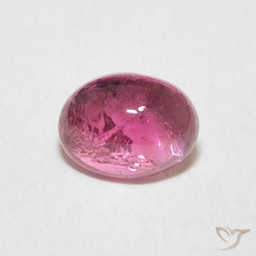0.77ct Natural Fruit Punch Red Tourmaline, Oval, Transparent