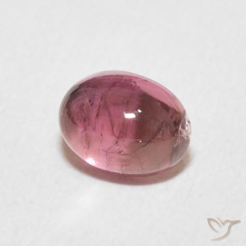 0.82 ct Pink Tourmaline Stone, Natural Tourmaline in Oval Cabochon Shape for Sale
