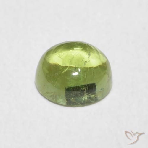 Tourmaline Gemstone in 5.5 mm (calibrated) Size for Sale, Tourmaline Stone in Warm Earthy Green Color