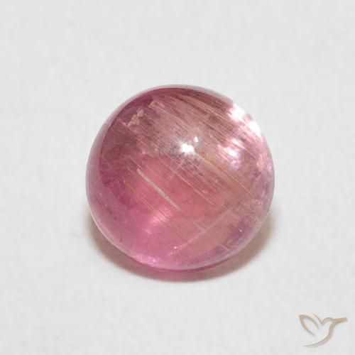 1.49ct Natural Hot Pink Tone Tourmaline, Round, Transparent