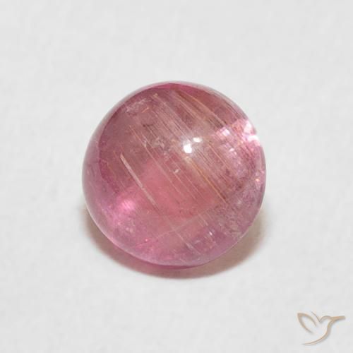 1.49 ct Pink Tourmaline Stone, Natural Tourmaline in Round Cabochon Shape for Sale