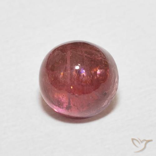 1.68 ct Pink Tourmaline Stone, Natural Tourmaline in Round Cabochon Shape for Sale