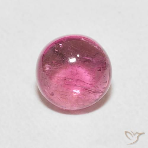 1.38ct Natural Hot Pink Tourmaline, Round, Transparent