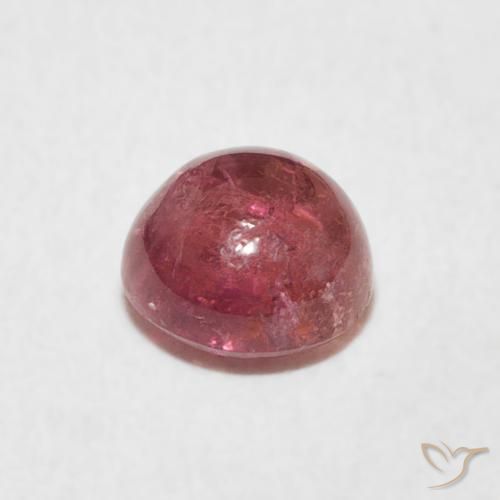 Tourmaline Gemstone in 6 mm (calibrated) Size for Sale, Tourmaline Stone in Light Red Color