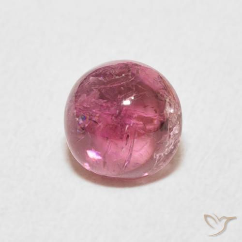 1.23ct Natural Hot Pink Tourmaline, Round, Transparent
