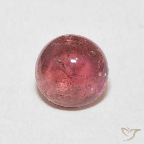 1.13ct Natural Fruit Punch Red Tourmaline, Round, Transparent