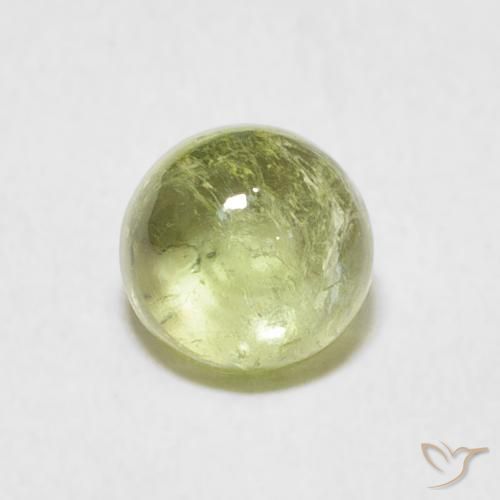 1.17ct Natural Light Green Tourmaline, Round, Transparent