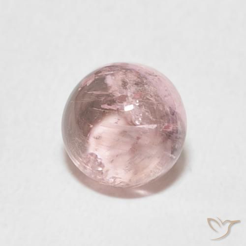 1.20 ct Pink Tourmaline Stone, Natural Tourmaline in Round Cabochon Shape for Sale