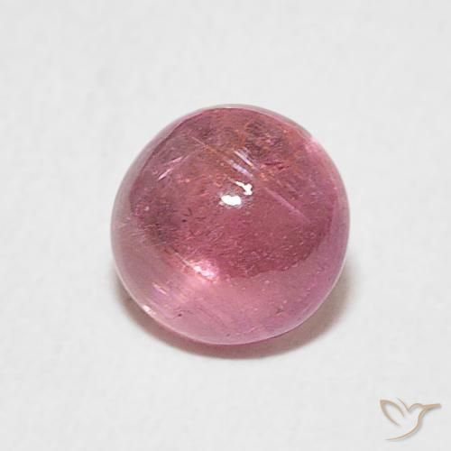 0.93 ct Pink Tourmaline Stone, Natural Tourmaline in Round Cabochon Shape for Sale
