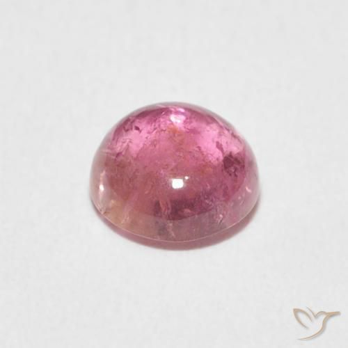 Tourmaline Gemstone in 6 mm (calibrated) Size for Sale, Tourmaline Stone in Hot Pink Tone Color