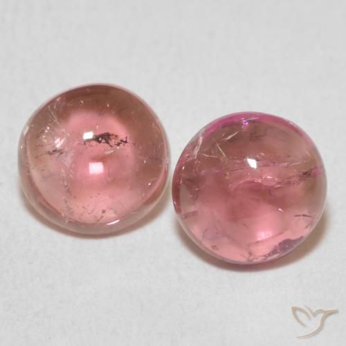 2.07ctw Natural Orange Pink Tourmaline, Round, Transparent