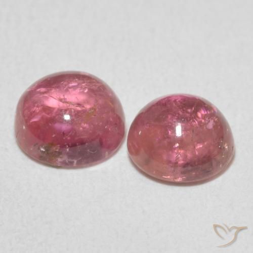 Tourmaline Gemstones in 6 mm (calibrated) Size for Sale, Tourmaline Stones in Bubblegum Pink Color