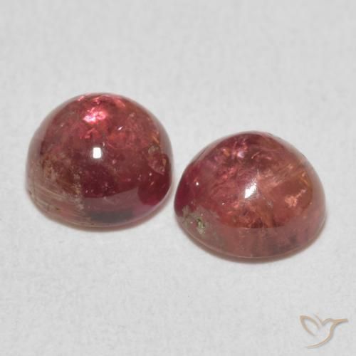 Tourmaline Gemstones in 6 mm (calibrated) Size for Sale, Tourmaline Stones in Medium Pink Color
