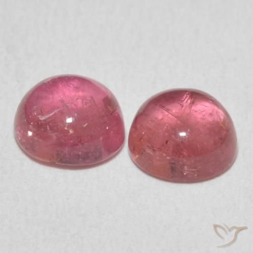 Tourmaline Gemstones in 6.5 mm (calibrated) Size for Sale, Tourmaline Stones in Hot Pink Tone Color