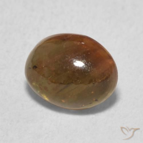 0.84 ct Brown Tourmaline Stone, Natural Tourmaline in Oval Cabochon Shape for Sale