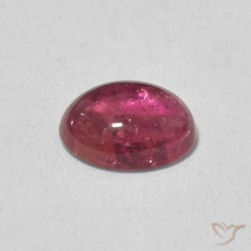 Tourmaline Gemstone in 7.4 x 5.8 mm Size for Sale, Tourmaline Stone in Purple-Red Color